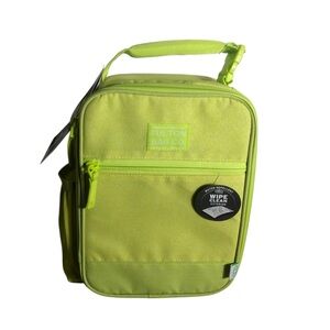 Fulton Bag Co neon green lunch bag. New